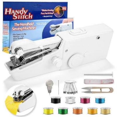 Picture of Anpro Handheld Mini Sewing Machine Portable Household Cordless Electric Stitch Tool for Quick Repairs DIY Home Travel Stitching