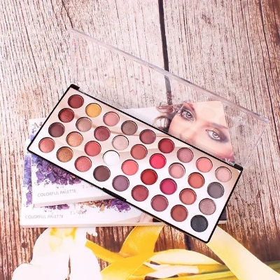 Picture of MISS ROSE 36 Color Eyeshadow 3D Colorful Waterproof Eye Shadow Palette