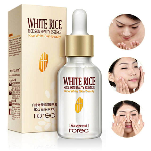 Picture of ROREC White Rice Serum Reduces Wrinkles and Lighten Dark Spots Pore Minimizer Anti- Aging Face Moisturizer Skin Lightening - 15ml