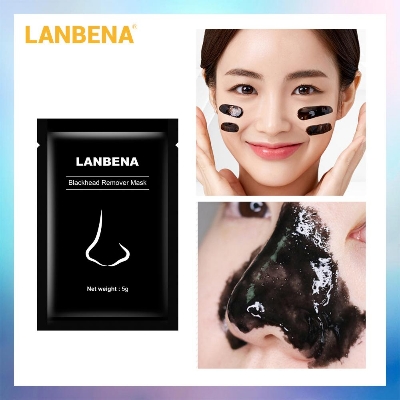 Picture of LANBENA Black Mask Blackhead Remover Peel Off Mask Mud Face Mask Charcoal Mask Nose Acne Treatment Oil Control Skin Care-1pcs