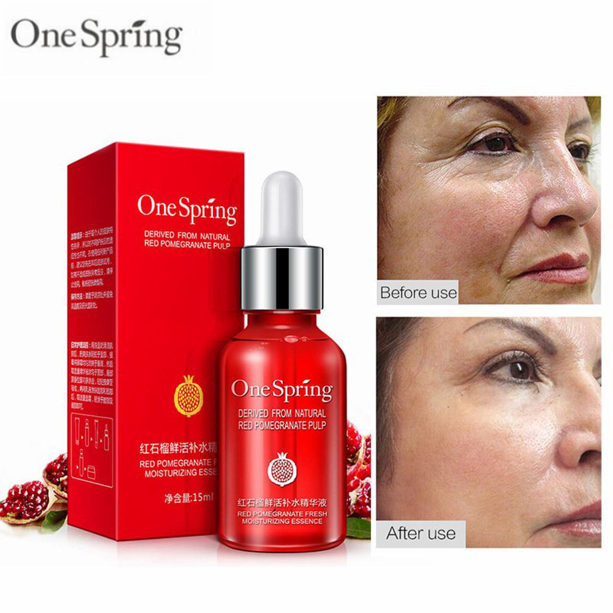 Picture of ONE SPRING essence red pomegranate serum face moisturizing remove dark spots derum liquid tights serum