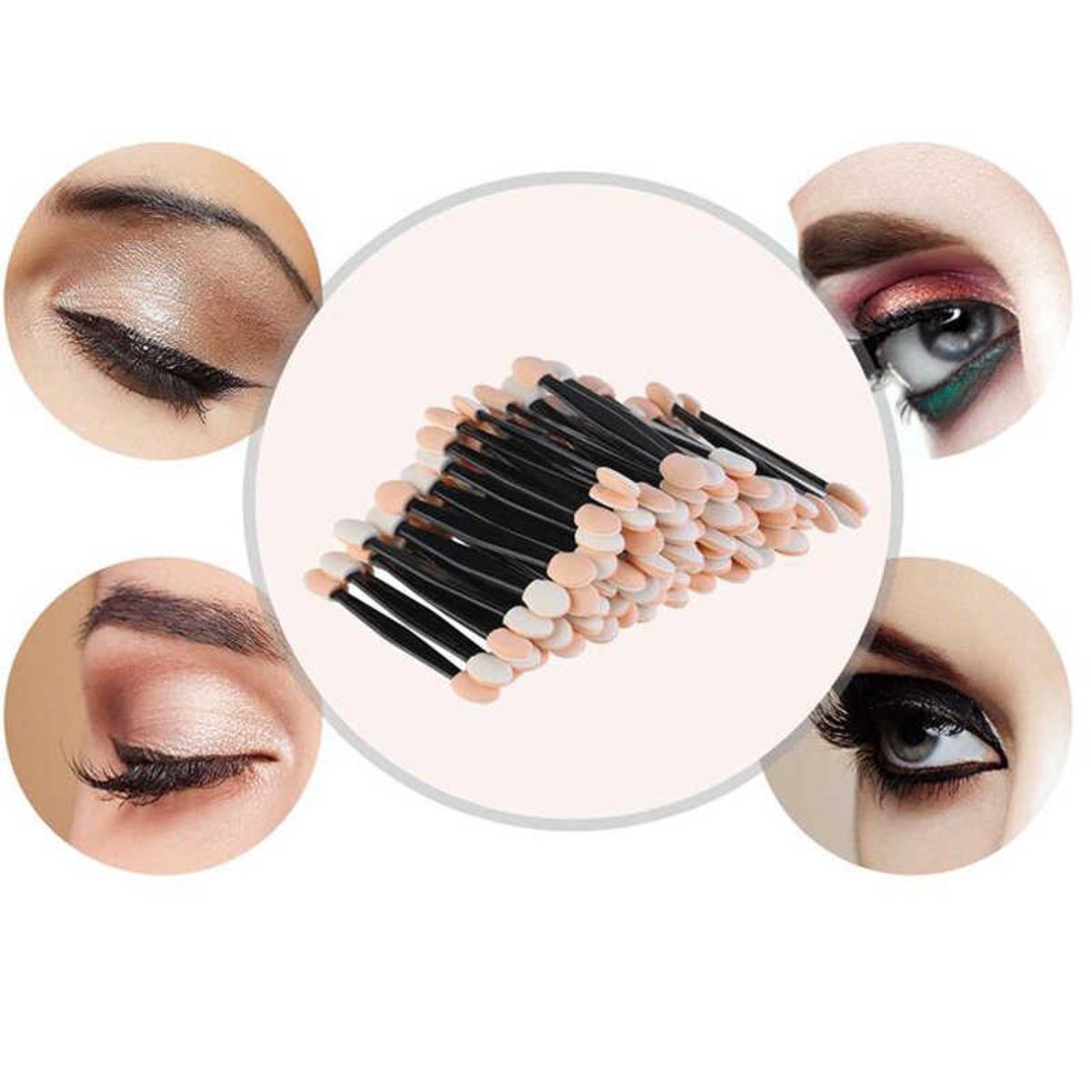 Picture of 10Pcs/set Double Side Cosmetic Eye Shadow Eyeliner Brush Sponge Applicator Makeup Tool