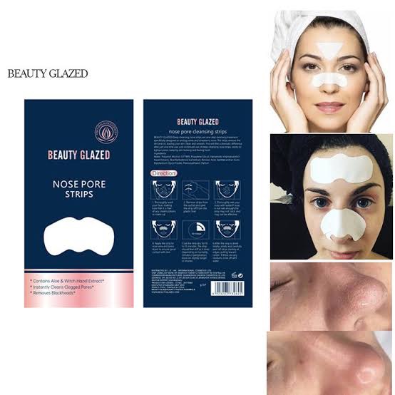 Picture of Beauty Glazed Blackhead Acne Remover Clear Black Head Nose Strips-3pcs