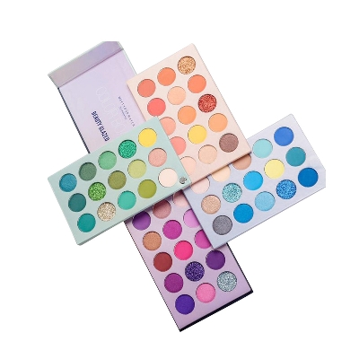 Picture of BEAUTY GLAZED 4 in 1 Color Board Eyeshadow Palette Long Lasting 60 Colors Neon Eye Pigment Matte Glitter Eye Shadow