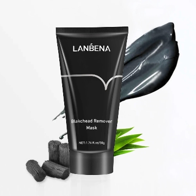Picture of LANBENA Blackhead Remover Nose Black Mask Face Care Mud Acne Treatment Peel Off Mask Pore Strip Skin Care Peel Mask Oil Control-50gm