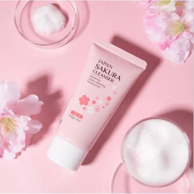 Picture of Laikou Japan Sakura Foam Cleanser Face Wash Oil Control Brightening Skin Care- 50gm