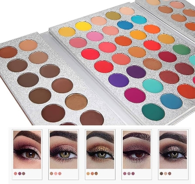 Picture of Beauty Glazed Gorgeous Me 63 Colors Eyeshadow Pallete Glitter