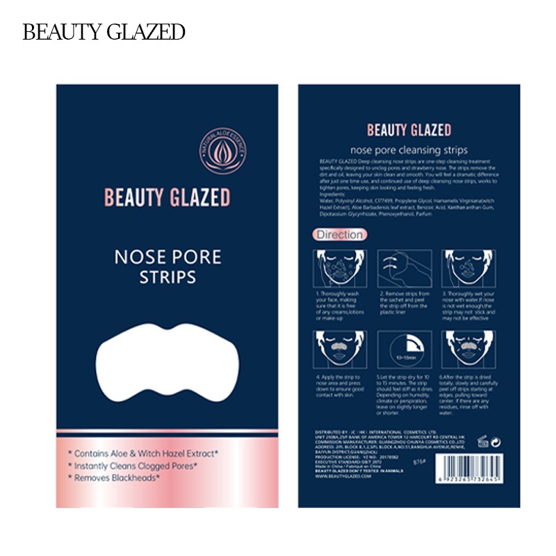 Picture of Beauty Glazed Nose Pore Strips Blackhead Acne Nose Patch To Remove Skin Care-7pcs