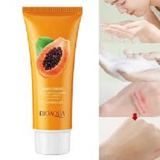 Picture of BIOAQUA Papaya Moisturizing Shrink Pore Face Wash Foam Facial Cleanser -100gm