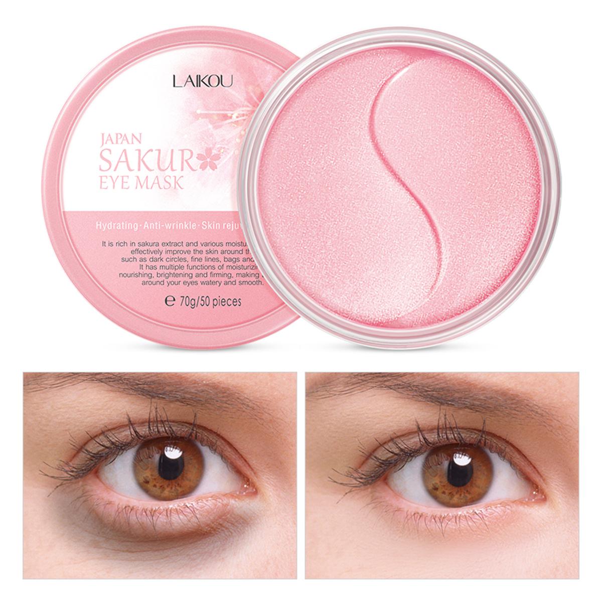 Picture of LAIKOU Japan Sakura Eye Mask Reduce Dark Circles and Fine Lines -70gm