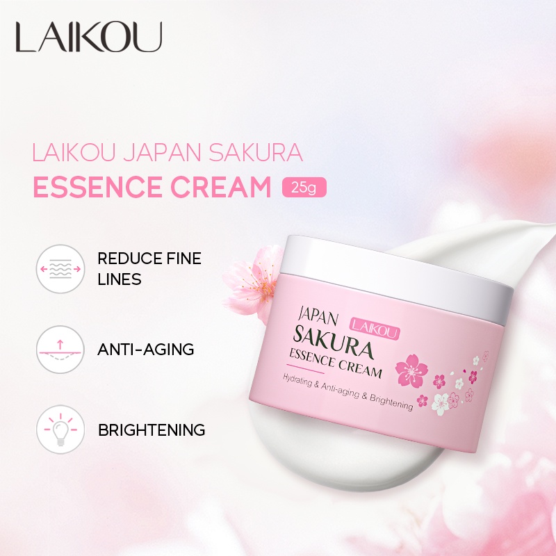 Picture of LAIKOU Sakura Whitening Skincare Set Cleansing Moisturizing Rejuvenation Cherry Blossoms Skincare Gifts 5pcs