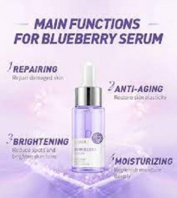 Picture of LAIKOU Blueberry Anti Wrinkles Facial Serum Brighten Skin Tone Hydrating Repair Damaged Skin Whitening Remove Spots Skin Care-17ml