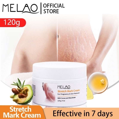 Picture of Melao Stretch Mark Cream For Pregnancy And Scar Removal Treatment With Cocoa And Shea Butter Belly Moisturizer-120gm