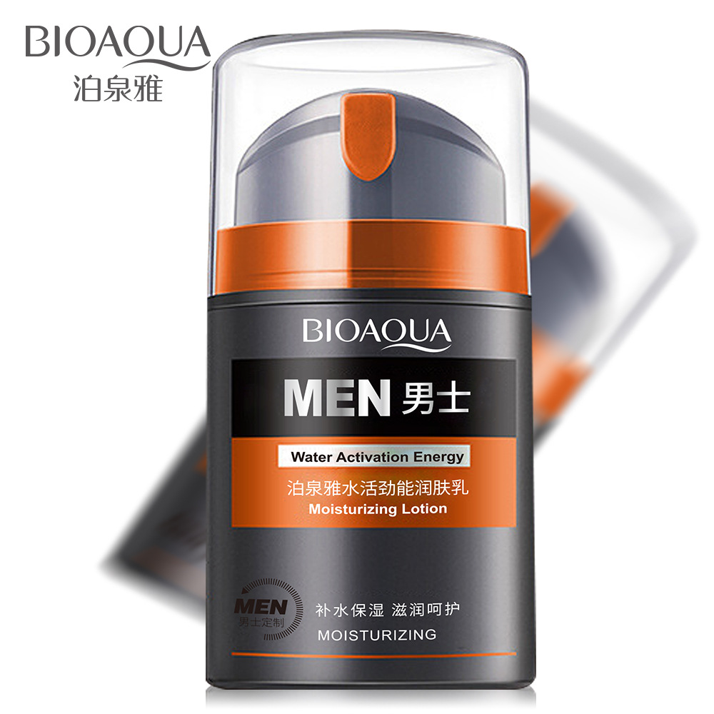 Picture of Bioaqua Men Only For Men's Day Creams Moisturizing Face Cream Deep Hydrating Anti Aging Wrinkle Whitening Skin Care Ointment-50gm