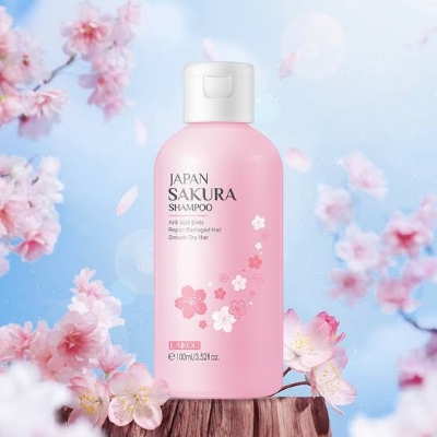 Picture of Laikou Japan Sakura Shampoo Repair Damaged Hair Moisturizing Nourishing Anti Dandruff Oil Control Shampoos Hair Cleansing Care-100ml