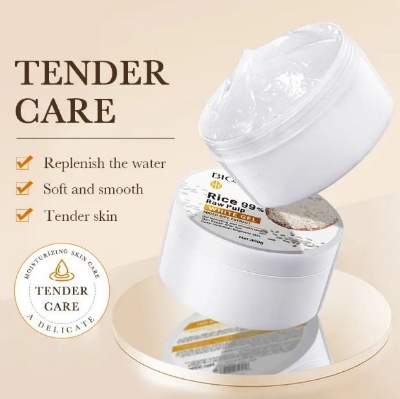 Picture of BIOAQUA RICE 99% RAW PULP WHITE GEL MOISTURIZING WHITENING HYDRATING ACNE GEL MILD OIL CONTROL GEL - 300g