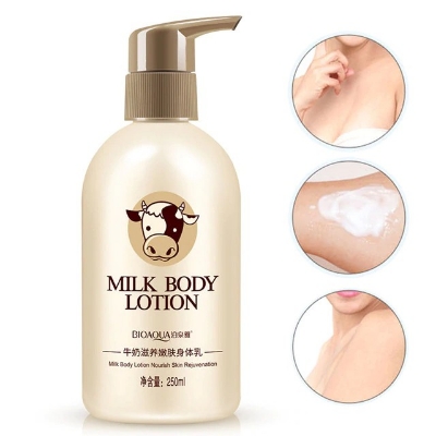 Picture of Bioaqua milk body lotion nourishes the skin hydrating oil-control chamfer to soothe the skin-250ml