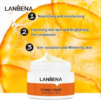 Picture of LANBENA Vitamin C Whitening Nourish Brighten Remove Freckle Improving Skin Care cream-50gm