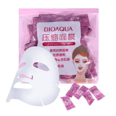 Picture of Bioaqua Deep Moisturizer Easy Use Compressed Facial Mask for Face -25 pcs