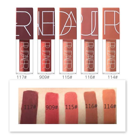 Picture of Pudaier 5pcs Waterproof Long Lasting Matte Liquid Lipstick Matte lipstick Gloss set lipstick set