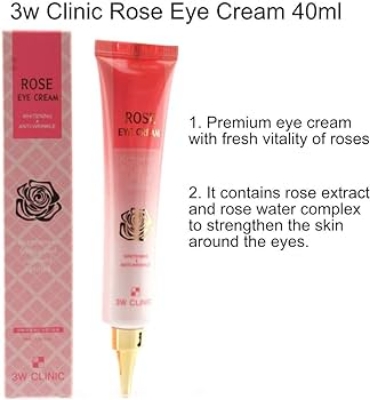 Picture of 3W clinic rose eye cream brightening and emollient cream-40ml