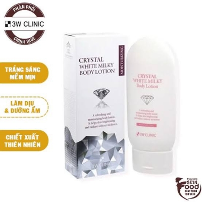 Picture of KOREAN COSMETICS 3W CLINIC Crystal White Milky Body Lotion -150gm
