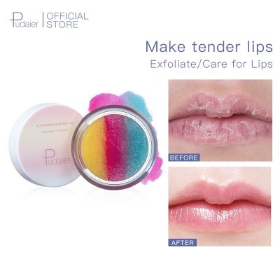 Picture of PUDAIER 3-in-1 Lip Treatment Exfoliating Dead Skin Cells Lip Scrub-10gm