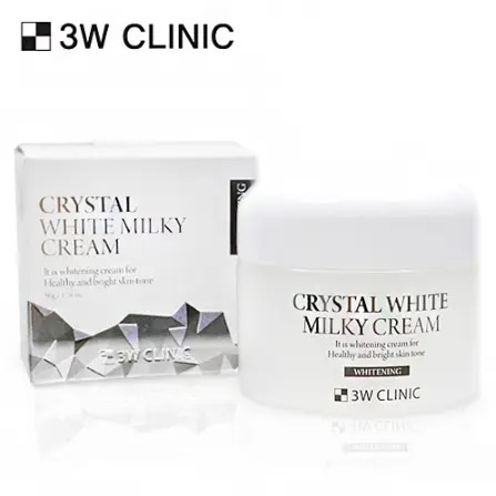 Picture of 3W Clinic Crystal White Milky Cream 60 Ml - Night Cream