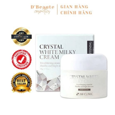 Picture of 3W Clinic Crystal White Milky Cream 60 Ml - Night Cream