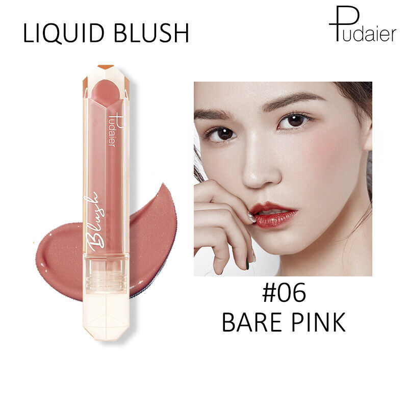 Picture of Pudaier Face Liquid Blush Makeup Beauty Glazed Cheek Blusher Matte Face Contour-#06-BARE PINK