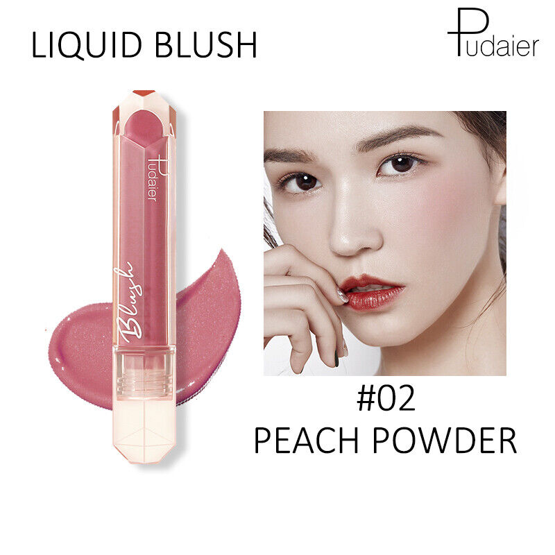Picture of Pudaier Face Liquid Blush Makeup Beauty Glazed Cheek Blusher Matte Face Contour-#02-Peach Powder