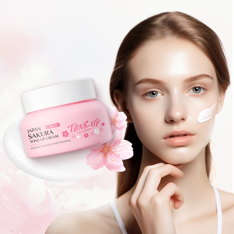 Picture of LAIKOU JAPAN SAKURA Tone Up Cream 60g Conceal Blemishes Brighten Skin Reduce Dullness Oxidation Delicate Lazy Cream