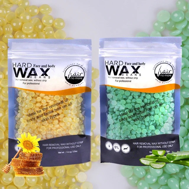 Picture of Wax Bean Dregs Without Clean Depilating Bikini Hard Wax Strips for Hair Removal Hard Wax Beans-100GM(Face &Body)