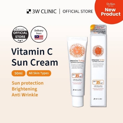 Picture of 3W CLINIC Face Sunscreen Intensive Dr. Kim Mela Care Cream 50ml SPF35+ PA++