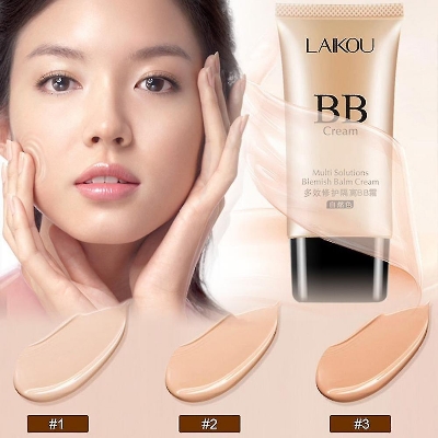 Picture of LAIKOU BB Cream Skin Care Concealer Liquid Foundation Base Makeup Home Moisturizing Primer care 50g-Ivory