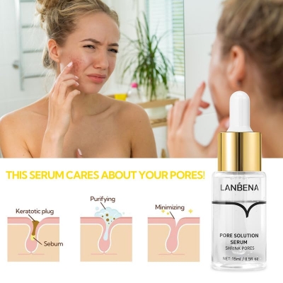 Picture of LANBENA Pore Shrink Serum Moisturizing Oil Control Essence Remove Blackheads Acne Treatment Whitening Skin Care-15ml
