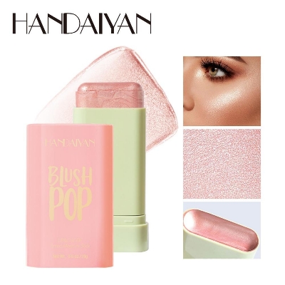 Picture of HANDAIYAN Blush Stick Highlighter Stick Moisturizing Long Lasting Cheek Rouge Blusher Cream Waterproof Face Makeup-#04