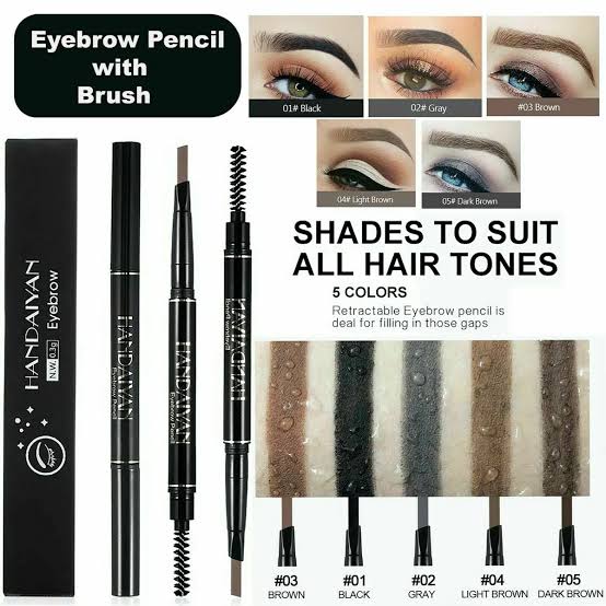 Picture of HANDAIYAN Microblading Tattoo Eyebrow Pen Pencil Brush Waterproof Long-lasting-#05 DARK BROW