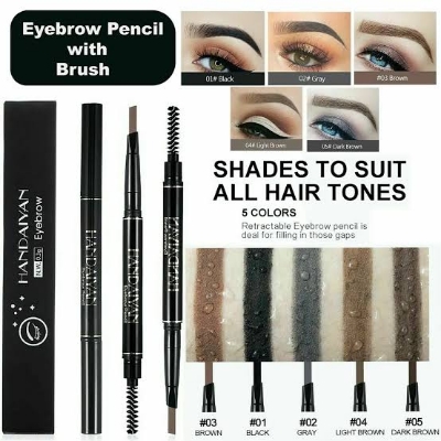 Picture of HANDAIYAN Microblading Tattoo Eyebrow Pen Pencil Brush Waterproof Long-lasting-#04-Light -Brown