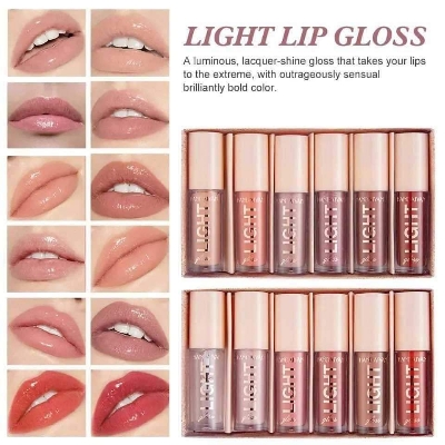 Picture of HANDAIYAN 6Colors Fashion Liquid Lipstick Lipgloss Set Natural Moisturizer Waterproof Velvet Lip Glosses Gift Box-SET B