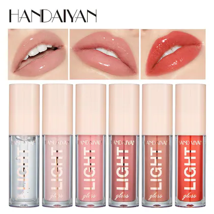 Picture of HANDAIYAN 6Colors Fashion Liquid Lipstick Lipgloss Set Natural Moisturizer Waterproof Velvet Lip Glosses Gift Box-SET A