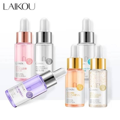 Picture of LAIKOU Serum Japan Sakura Essence Anti-Aging Hyaluronic Acid Pure 24K Gold Whitening Vitamin C Anti Wrinkle Face Serum Care Skin