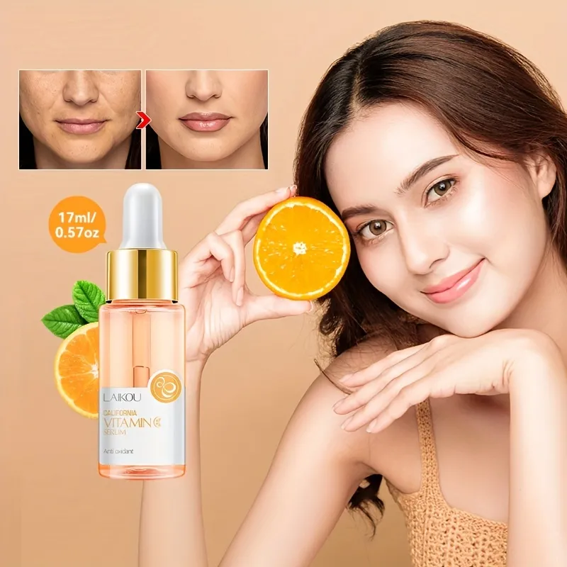 Picture of LAIKOU Vitamin C Face Serum Whitening Essence Rejuvenation Anti-Wrinkle Anti-Aging Lifting Brightening Skin Care-17ML