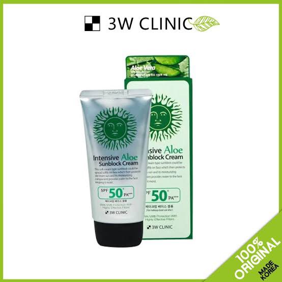 Picture of 3W Clinic Intensive Aloe Sunblock Cream-70ml