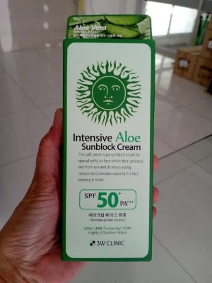 Picture of 3W Clinic Intensive Aloe Sunblock Cream-70ml