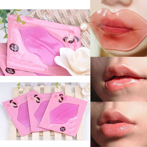 Picture of BIOAQUA Plumper Crystal Collagen Lip Mask Pads Moisture Essence Anti Ageing Wrinkle Patch Pad Gel Lips Enhancer Care-5pcs