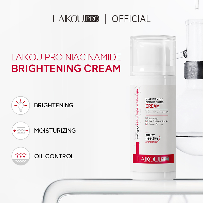 Picture of LAIKOU Pro Niacinamide Brightening Cream Whitening Anti Aging Remove Wrinkles Nourishing Moisturizing Facial Cream Face Care- 30gm