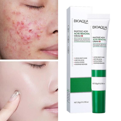 Picture of BIOAQUA Salicylic Acid Acne Removal Cream Acne Treatment Face Creams Moisturizing Blackhead Remover skincare Facial Cream-20gm
