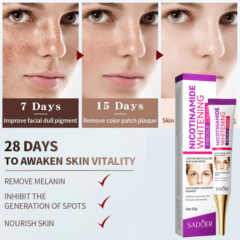 Picture of SADOER Whitening and Freckle Removal Cream Moisturizing Moisturizing and Fading Niacinamide Cream-20gm