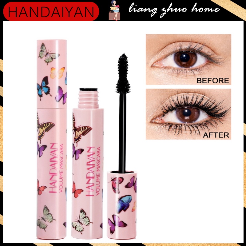 Picture of HANDAIYAN 1Pcs 8D Silk Fiber Lash Mascara Waterproof Mascara for Eyelash Extension Black Thick Eye Lashes Curler